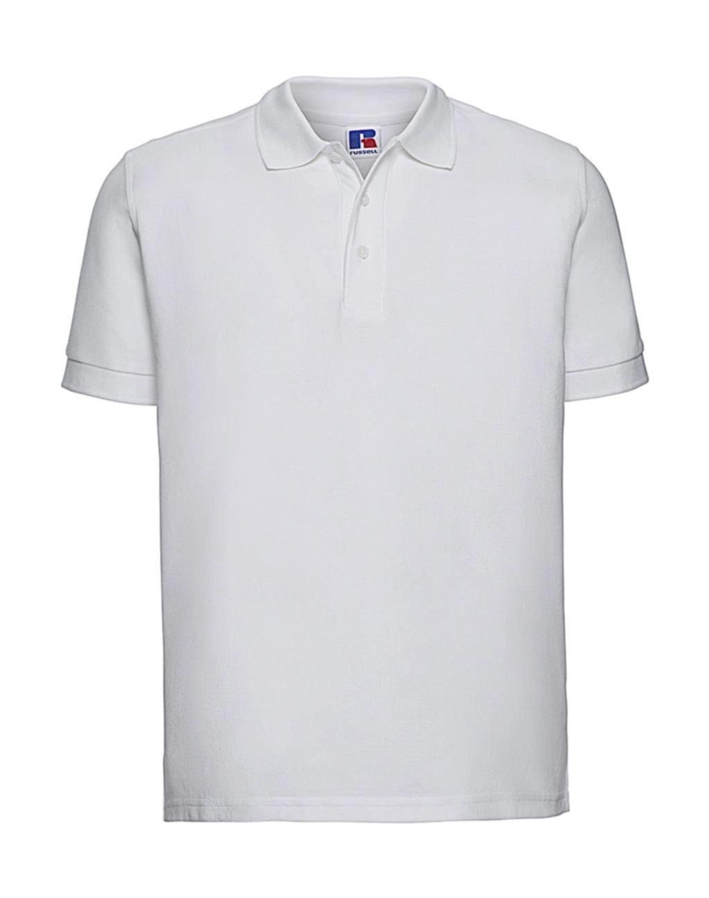 Men`s Ultimate Cotton Polo zum Besticken und Bedrucken in der Farbe White mit Ihren Logo, Schriftzug oder Motiv.