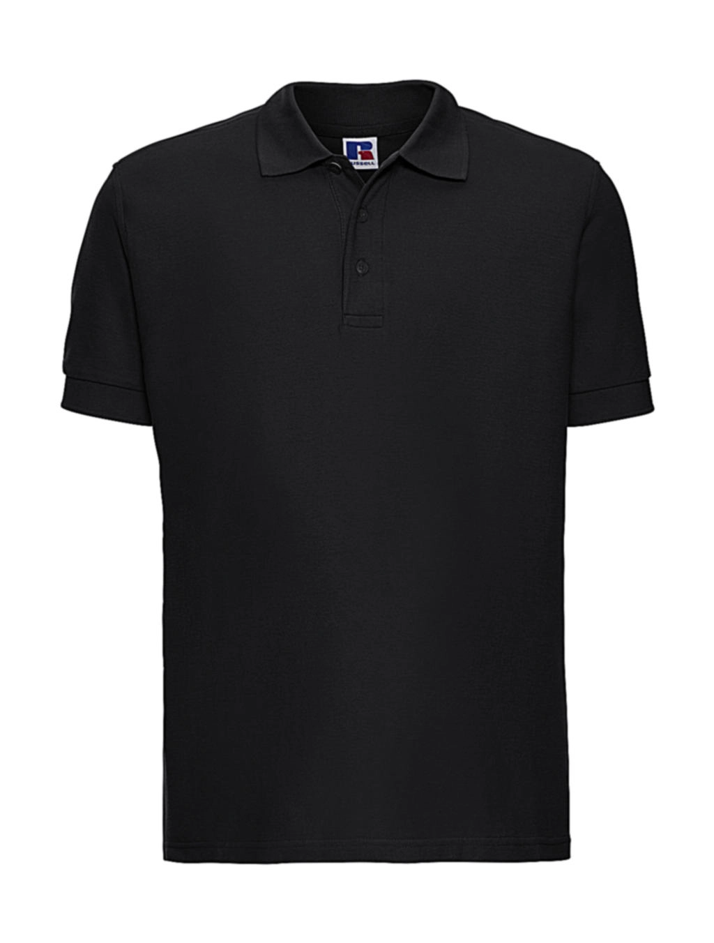 Men`s Ultimate Cotton Polo zum Besticken und Bedrucken in der Farbe Black mit Ihren Logo, Schriftzug oder Motiv.