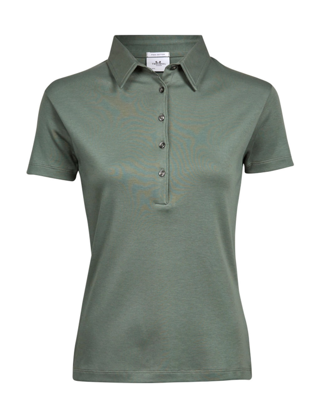 Ladies` Pima Cotton Polo zum Besticken und Bedrucken in der Farbe Leaf Green mit Ihren Logo, Schriftzug oder Motiv.