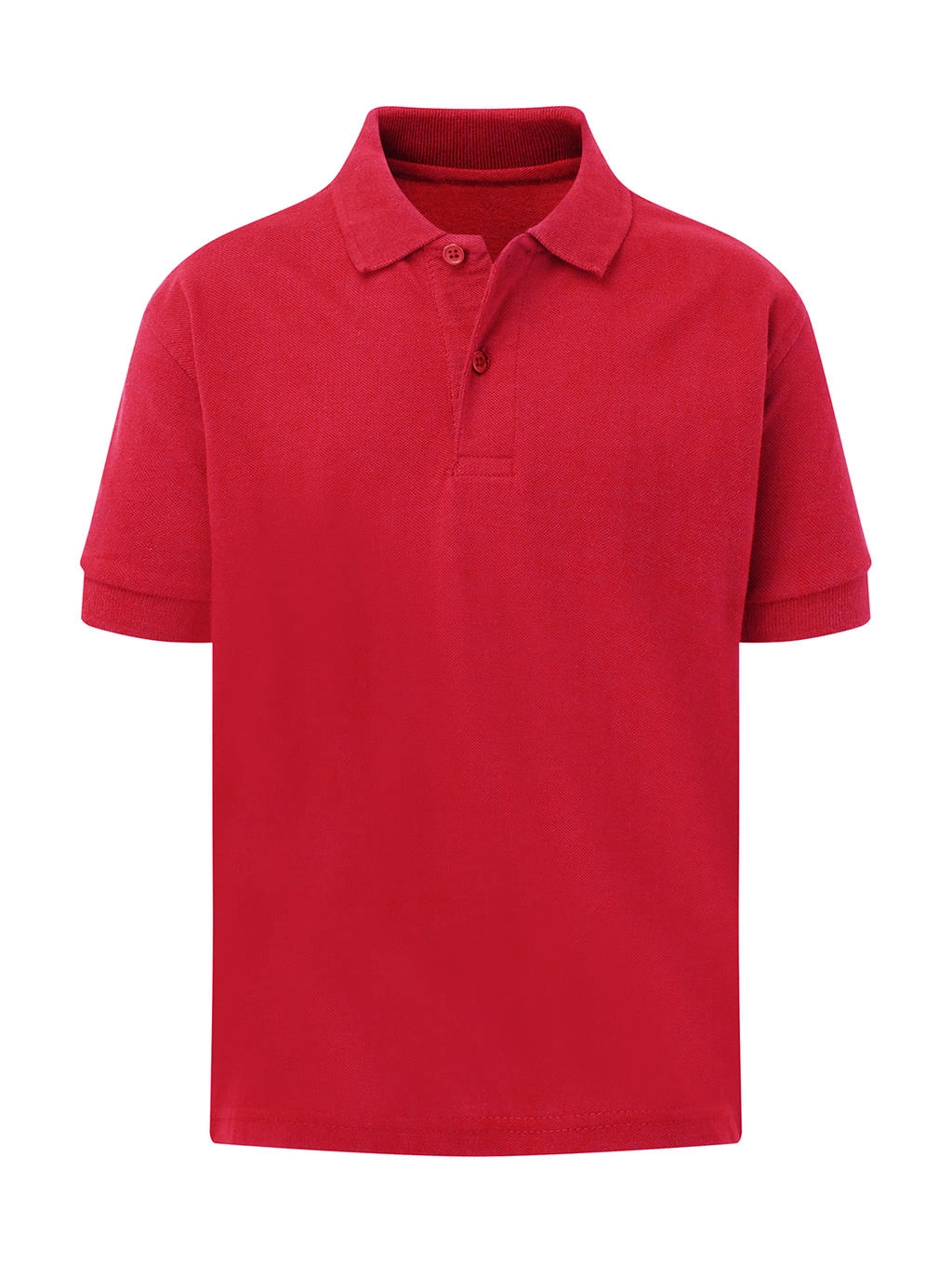 Cotton Polo Kids zum Besticken und Bedrucken in der Farbe Red mit Ihren Logo, Schriftzug oder Motiv.