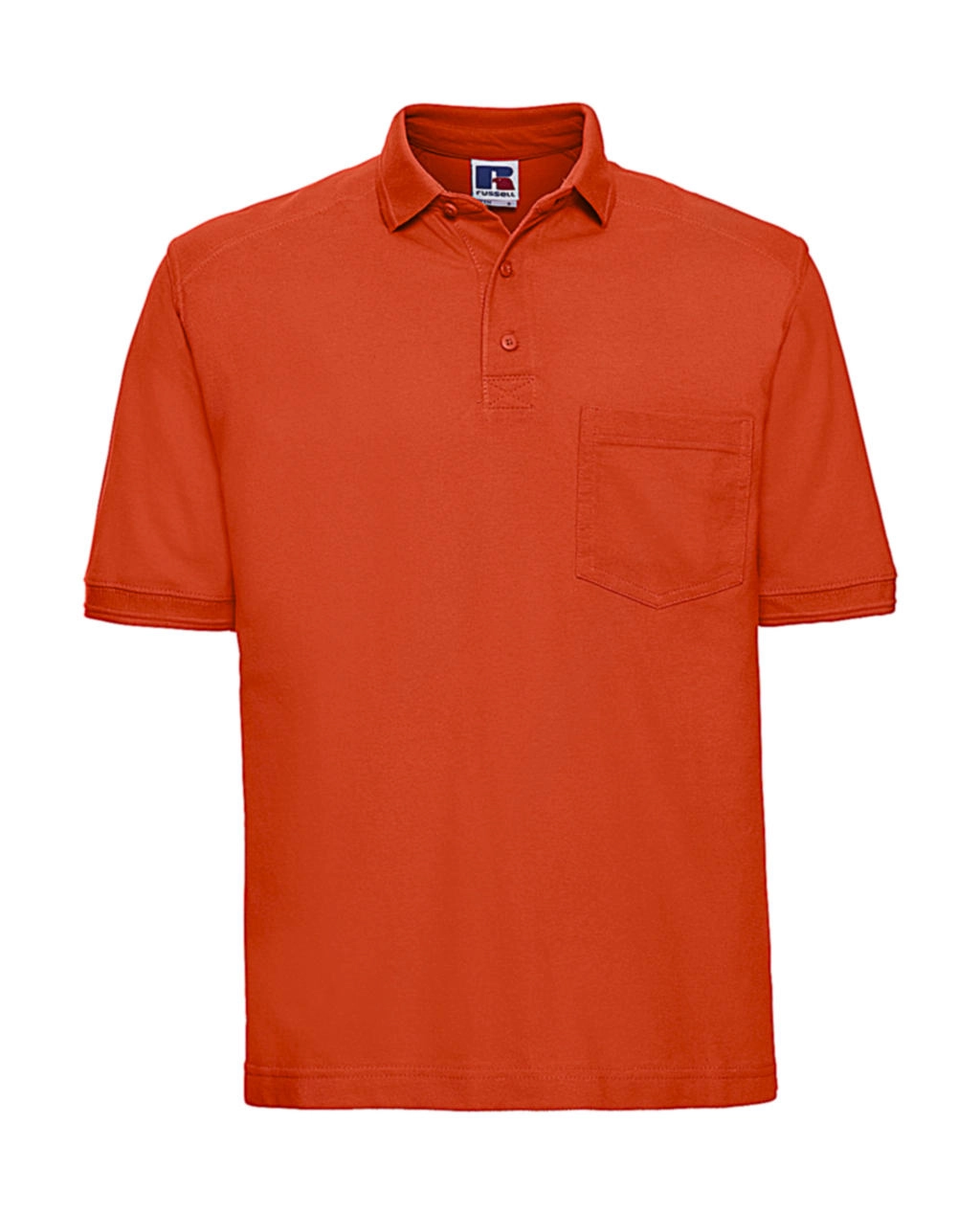 Heavy Duty Workwear Polo zum Besticken und Bedrucken in der Farbe Orange mit Ihren Logo, Schriftzug oder Motiv.
