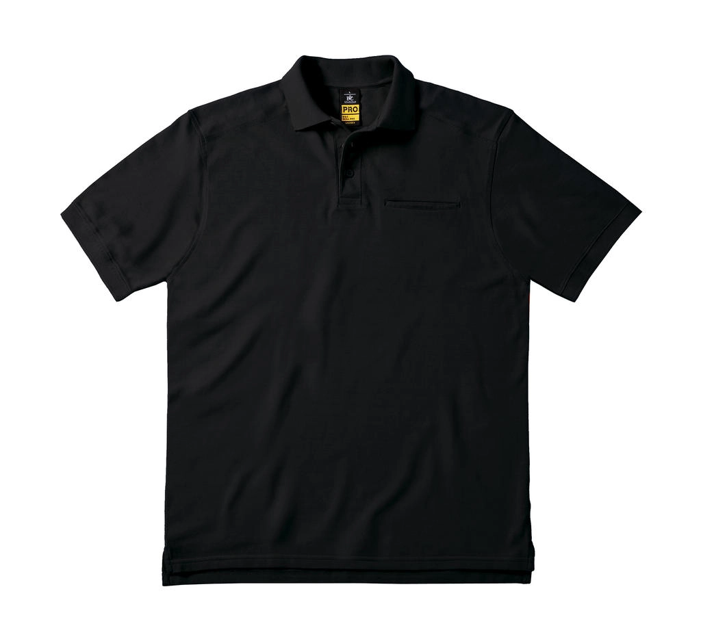 Skill Pro Workwear Pocket Polo zum Besticken und Bedrucken in der Farbe Black mit Ihren Logo, Schriftzug oder Motiv.