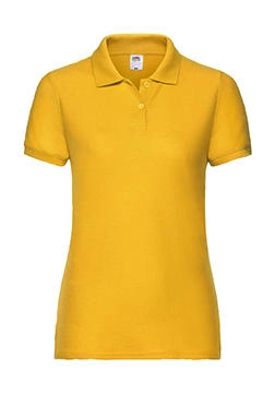 Ladies` 65/35 Polo zum Besticken und Bedrucken in der Farbe Sunflower mit Ihren Logo, Schriftzug oder Motiv.