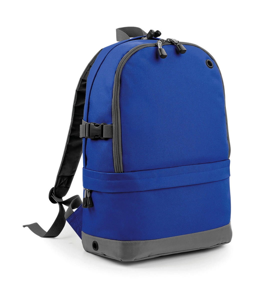 Athleisure Pro Backpack zum Besticken und Bedrucken in der Farbe Bright Royal mit Ihren Logo, Schriftzug oder Motiv.