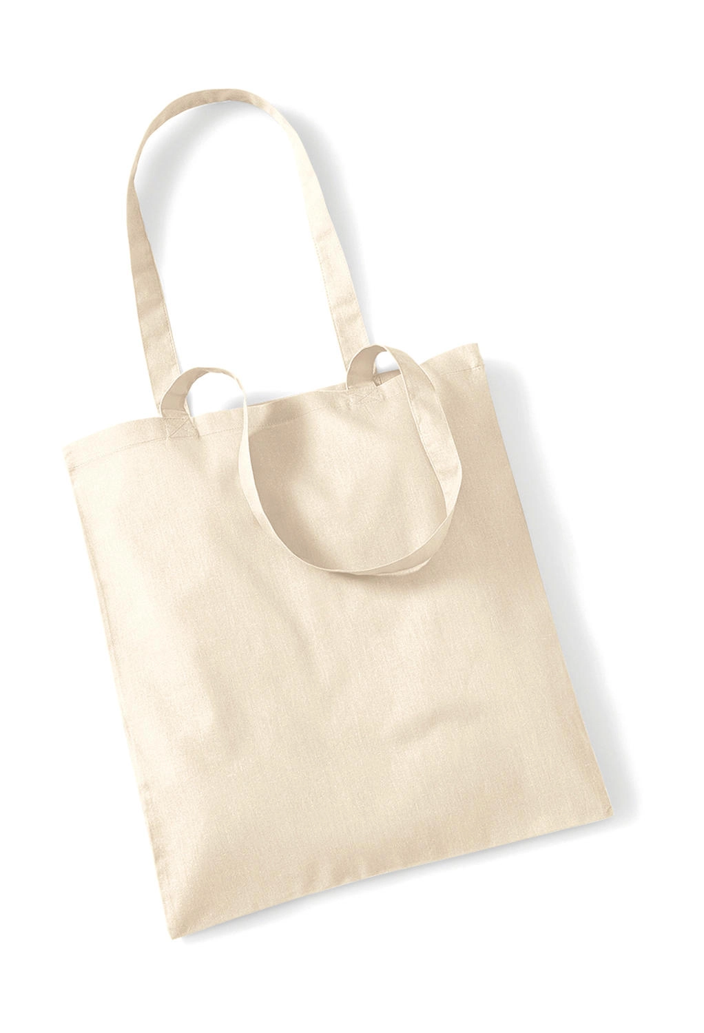 Bag for Life - Long Handles zum Besticken und Bedrucken in der Farbe Natural mit Ihren Logo, Schriftzug oder Motiv.
