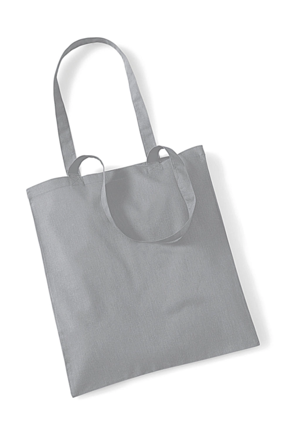 Bag for Life - Long Handles zum Besticken und Bedrucken in der Farbe Pure Grey mit Ihren Logo, Schriftzug oder Motiv.