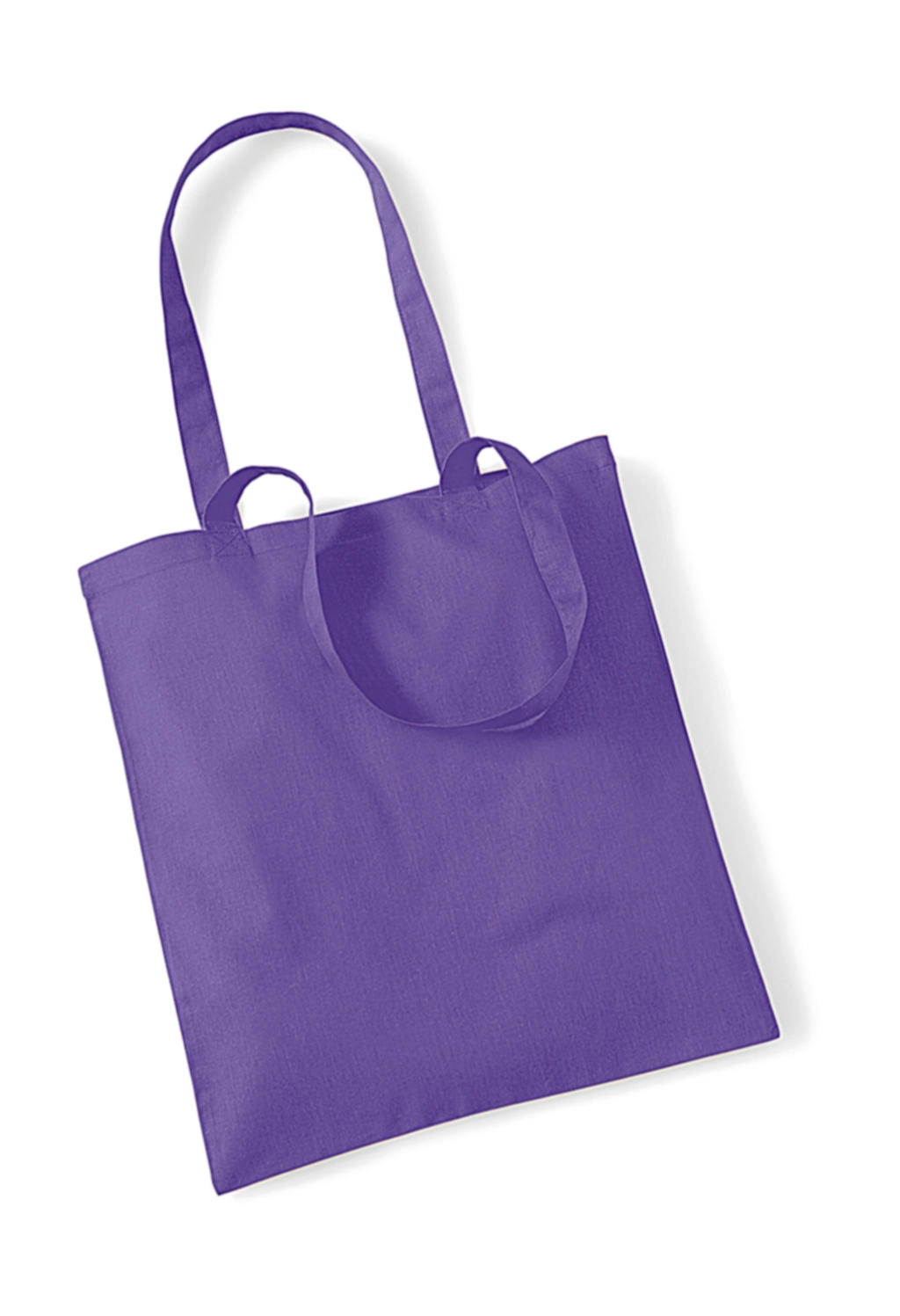 Bag for Life - Long Handles zum Besticken und Bedrucken in der Farbe Violet mit Ihren Logo, Schriftzug oder Motiv.