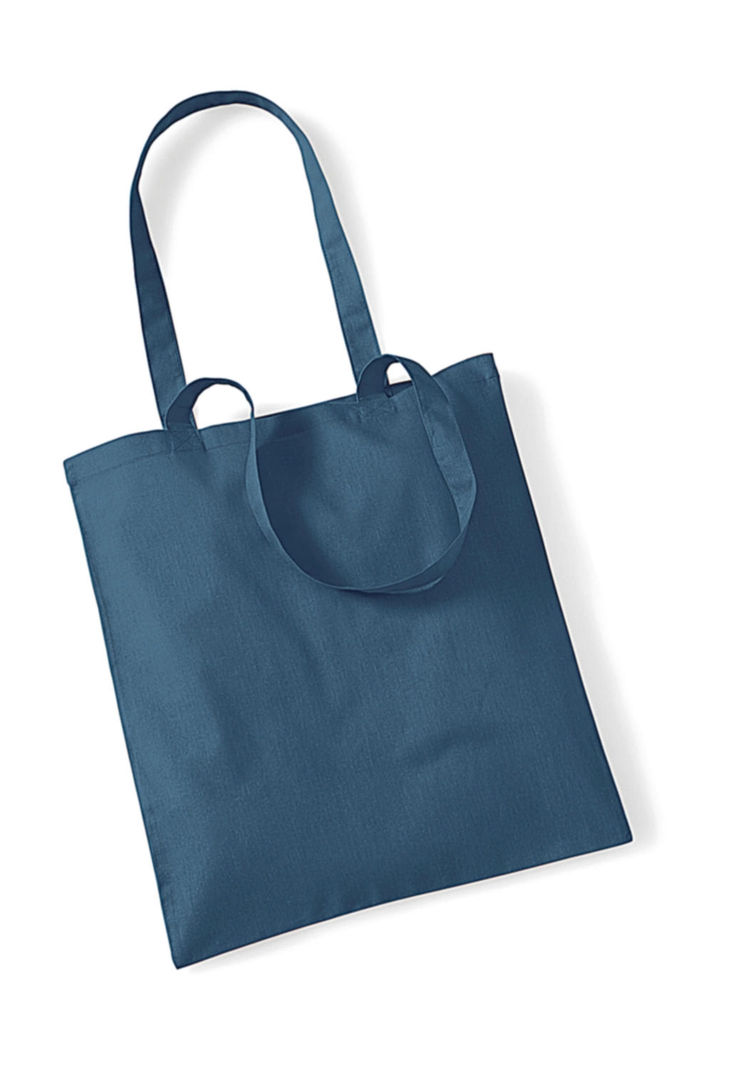 Bag for Life - Long Handles zum Besticken und Bedrucken in der Farbe Airforce Blue mit Ihren Logo, Schriftzug oder Motiv.