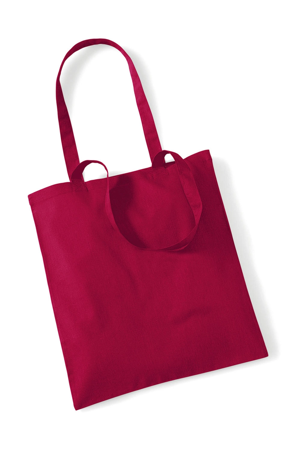 Bag for Life - Long Handles zum Besticken und Bedrucken in der Farbe Cranberry mit Ihren Logo, Schriftzug oder Motiv.
