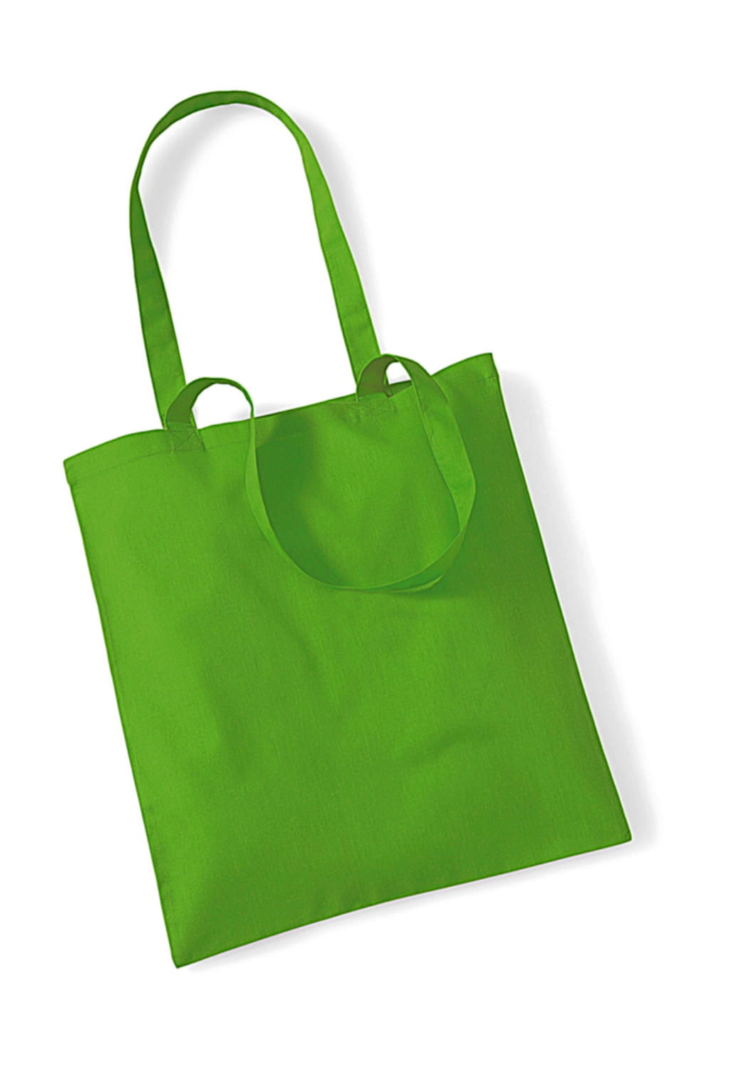 Bag for Life - Long Handles zum Besticken und Bedrucken in der Farbe Apple Green mit Ihren Logo, Schriftzug oder Motiv.