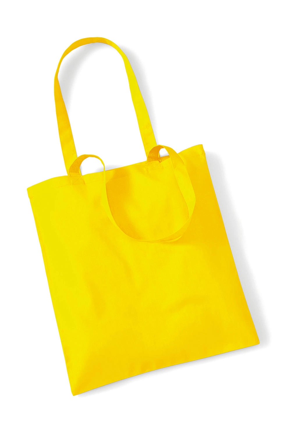 Bag for Life - Long Handles zum Besticken und Bedrucken in der Farbe Yellow mit Ihren Logo, Schriftzug oder Motiv.
