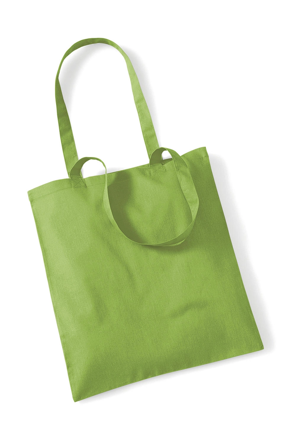 Bag for Life - Long Handles zum Besticken und Bedrucken in der Farbe Kiwi mit Ihren Logo, Schriftzug oder Motiv.