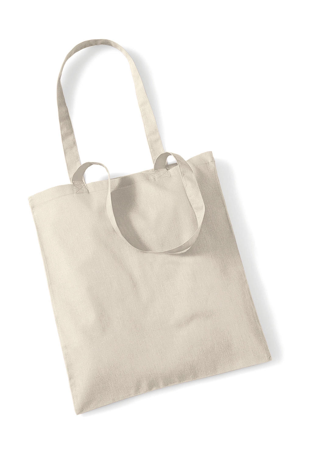 Bag for Life - Long Handles zum Besticken und Bedrucken in der Farbe Sand mit Ihren Logo, Schriftzug oder Motiv.