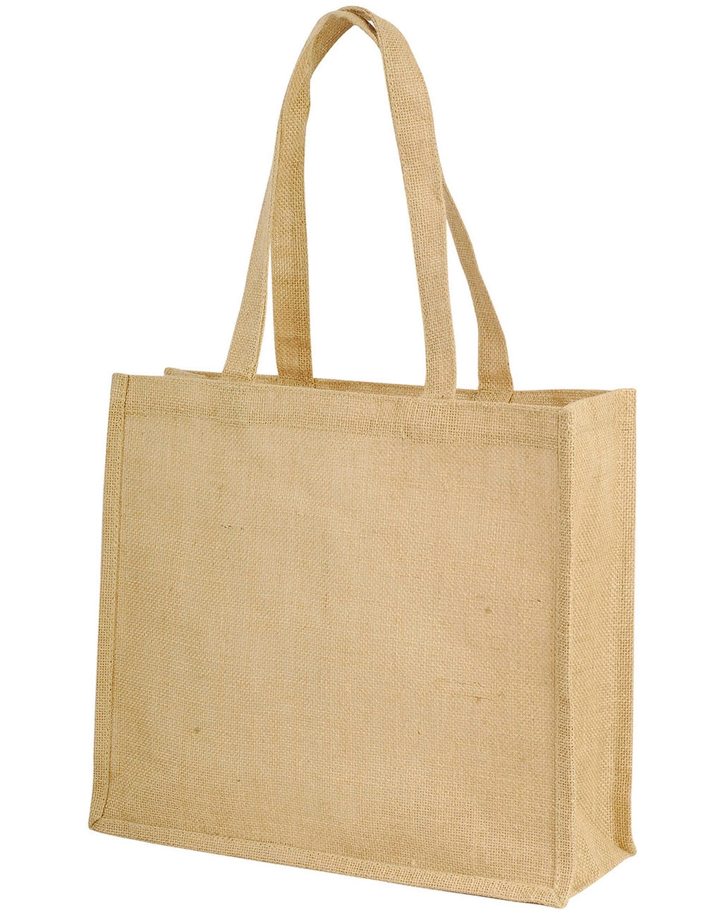 Calcutta Long Handled Jute Shopper Bag zum Besticken und Bedrucken mit Ihren Logo, Schriftzug oder Motiv.