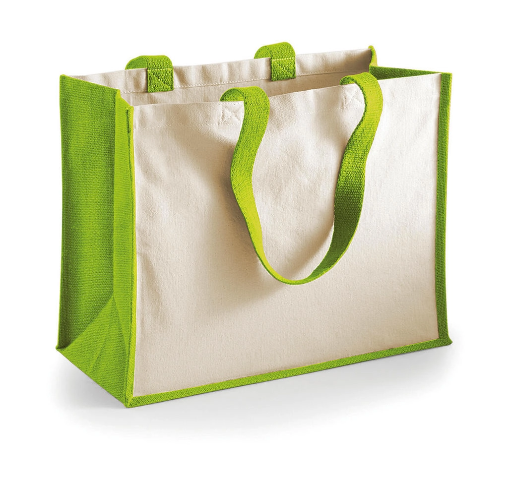 Printers` Jute Classic Shopper zum Besticken und Bedrucken in der Farbe Apple Green mit Ihren Logo, Schriftzug oder Motiv.