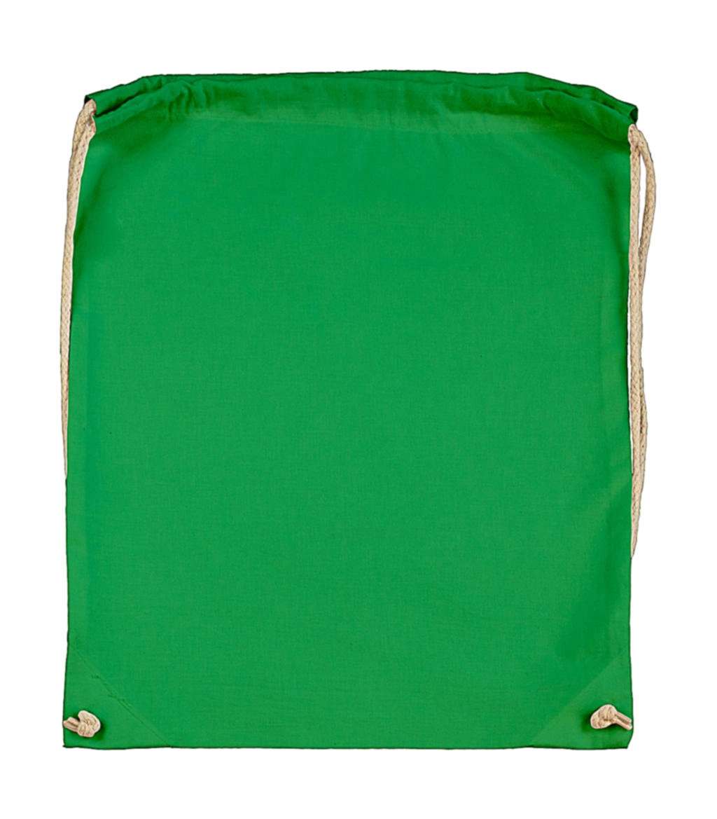 Cotton Drawstring Backpack zum Besticken und Bedrucken in der Farbe Peagreen mit Ihren Logo, Schriftzug oder Motiv.