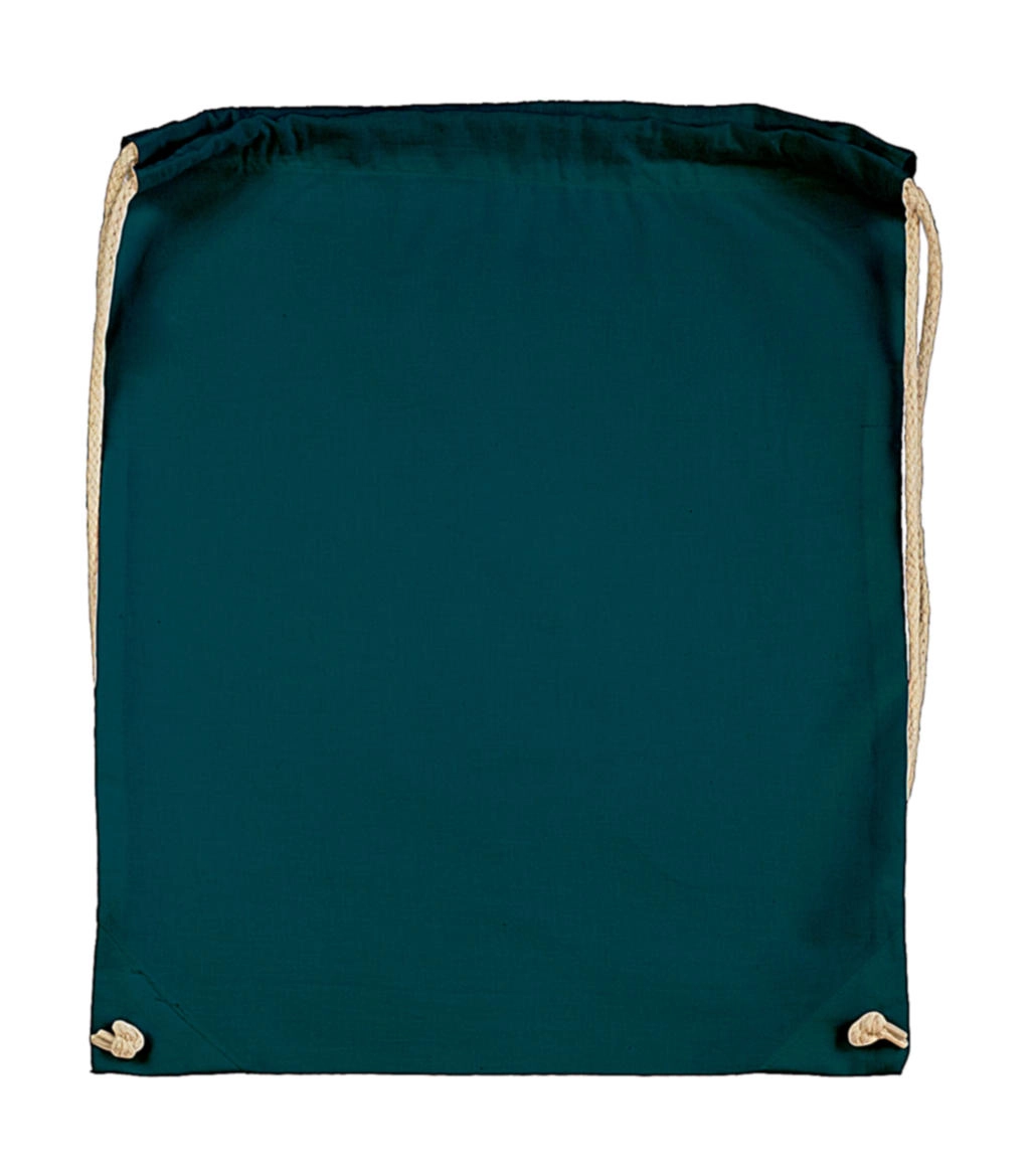 Cotton Drawstring Backpack zum Besticken und Bedrucken in der Farbe Petrol mit Ihren Logo, Schriftzug oder Motiv.