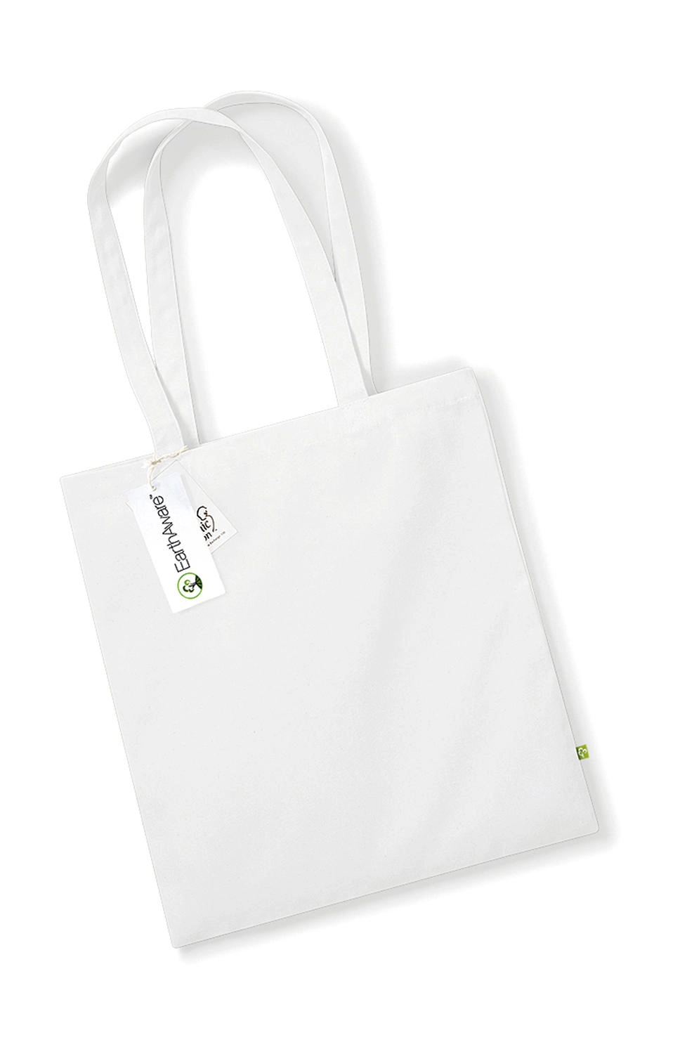 EarthAware™ Organic Bag for Life zum Besticken und Bedrucken in der Farbe White mit Ihren Logo, Schriftzug oder Motiv.