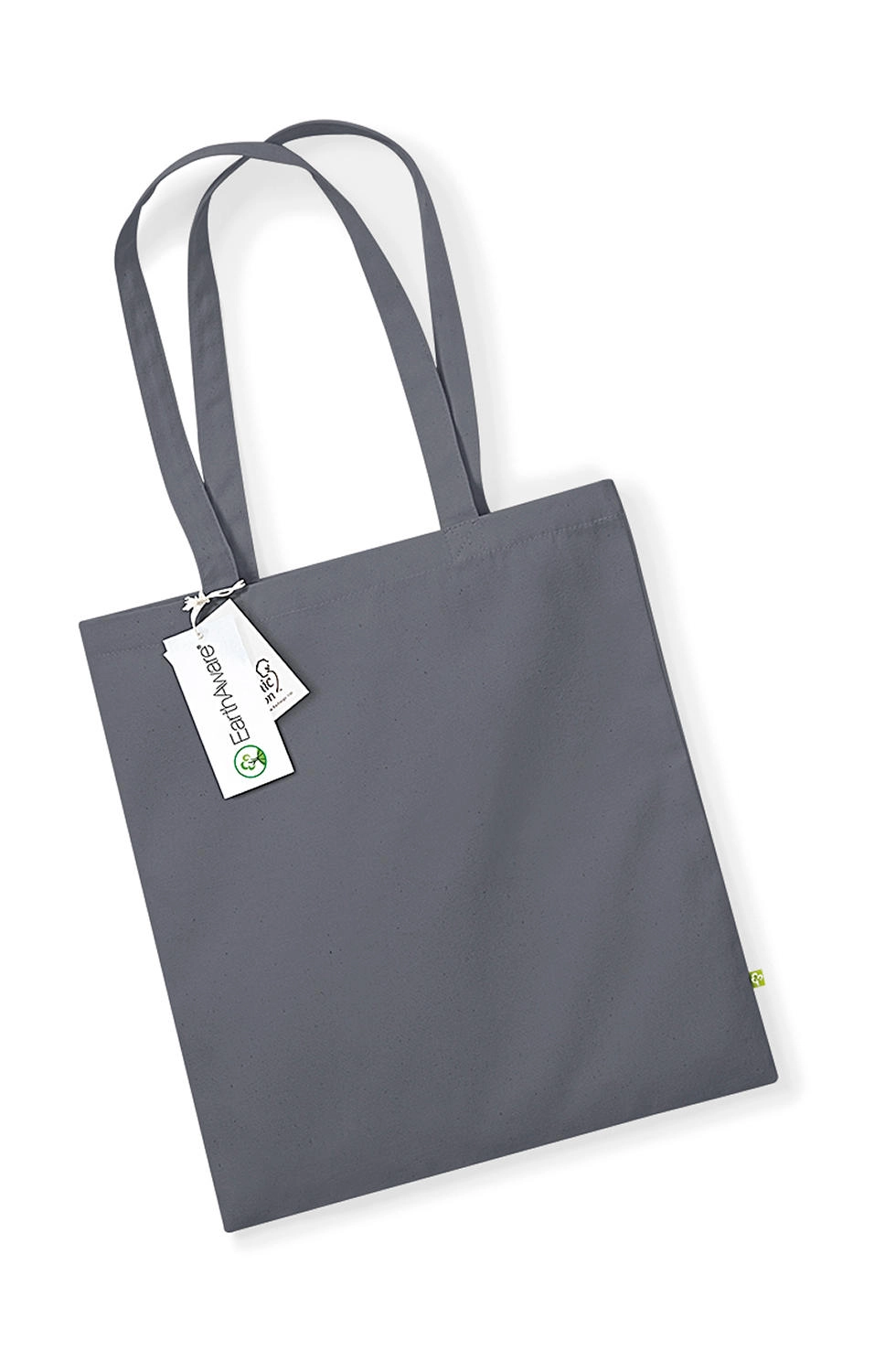 EarthAware™ Organic Bag for Life zum Besticken und Bedrucken in der Farbe Graphite Grey mit Ihren Logo, Schriftzug oder Motiv.