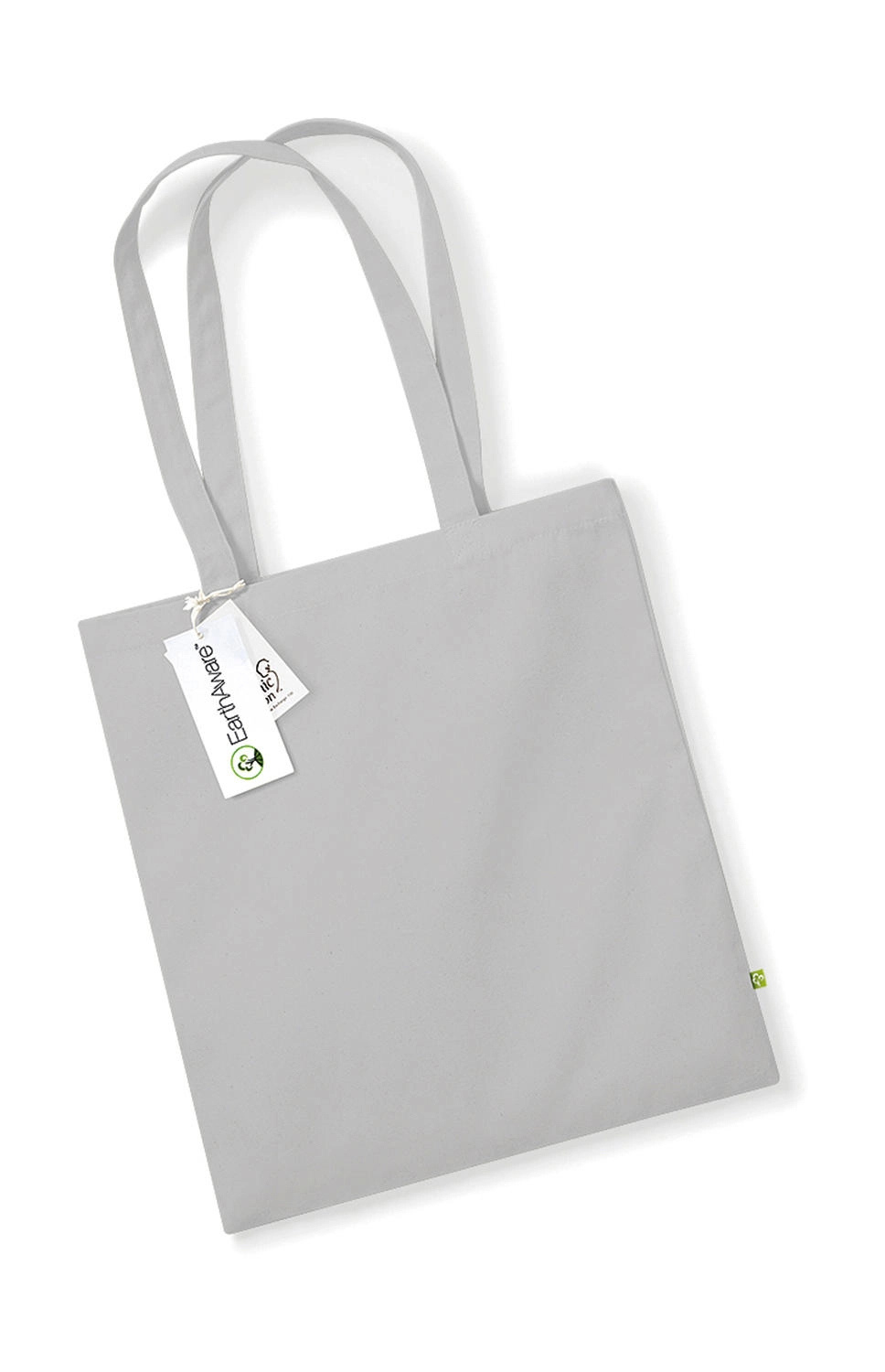 EarthAware™ Organic Bag for Life zum Besticken und Bedrucken in der Farbe Light Grey mit Ihren Logo, Schriftzug oder Motiv.