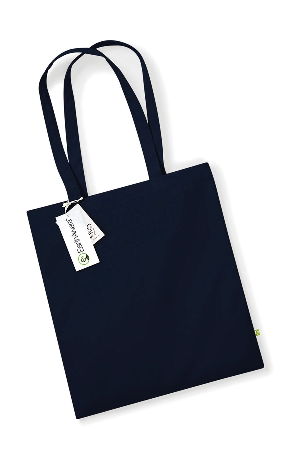 EarthAware™ Organic Bag for Life zum Besticken und Bedrucken in der Farbe French Navy mit Ihren Logo, Schriftzug oder Motiv.