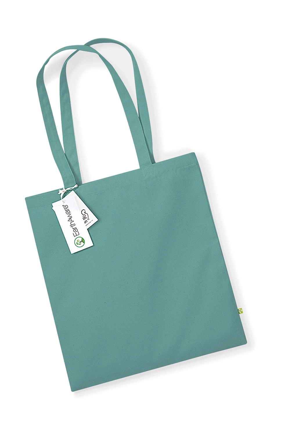 EarthAware™ Organic Bag for Life zum Besticken und Bedrucken in der Farbe Sage Green mit Ihren Logo, Schriftzug oder Motiv.