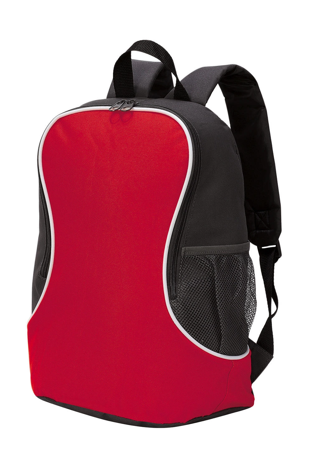 Fuji Basic Backpack zum Besticken und Bedrucken in der Farbe Red/Black mit Ihren Logo, Schriftzug oder Motiv.