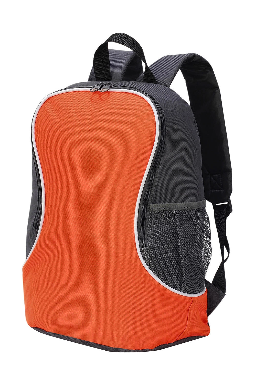 Fuji Basic Backpack zum Besticken und Bedrucken in der Farbe Orange/Dark Grey mit Ihren Logo, Schriftzug oder Motiv.