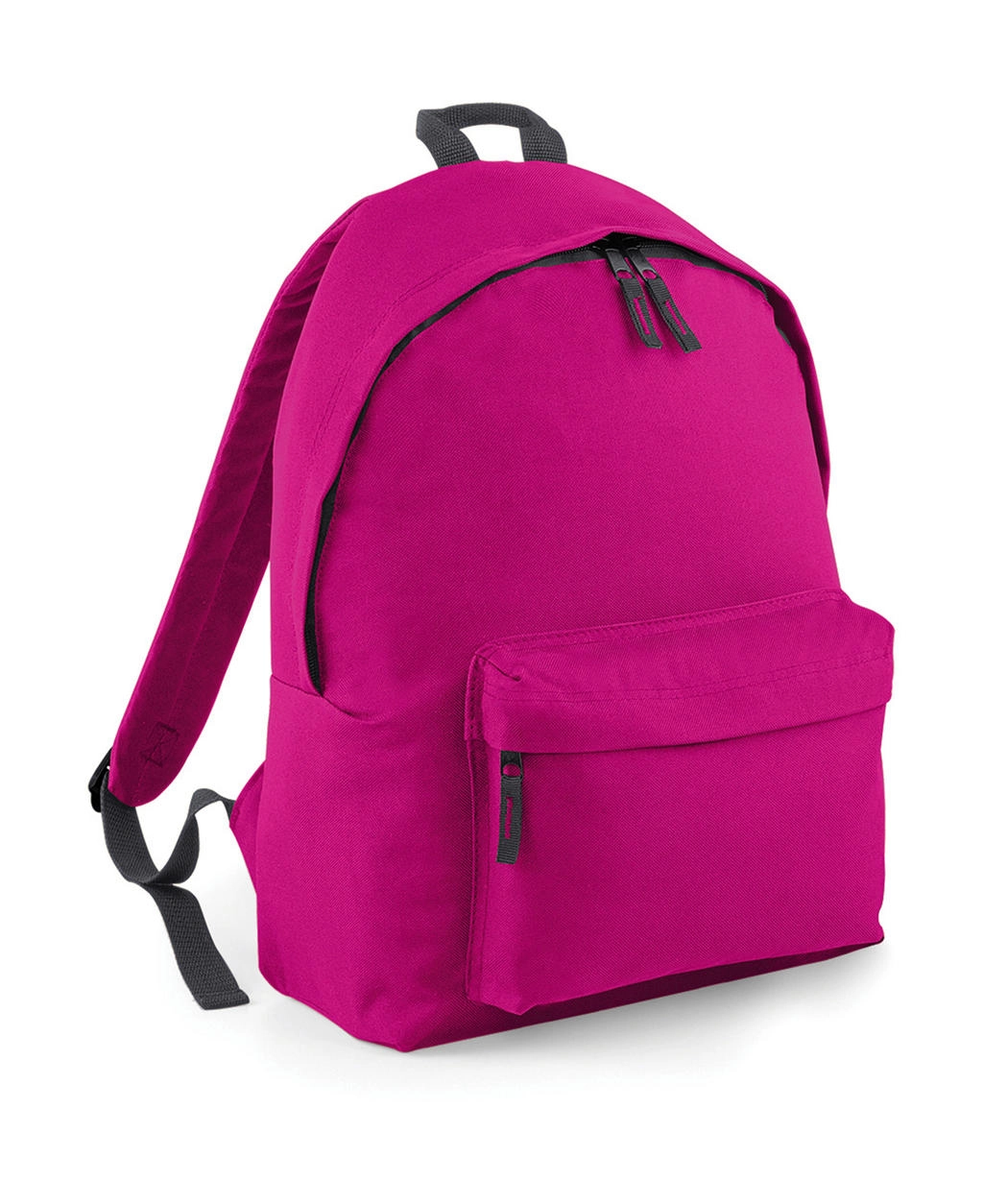 Original Fashion Backpack zum Besticken und Bedrucken in der Farbe Fuchsia/Graphite Grey mit Ihren Logo, Schriftzug oder Motiv.