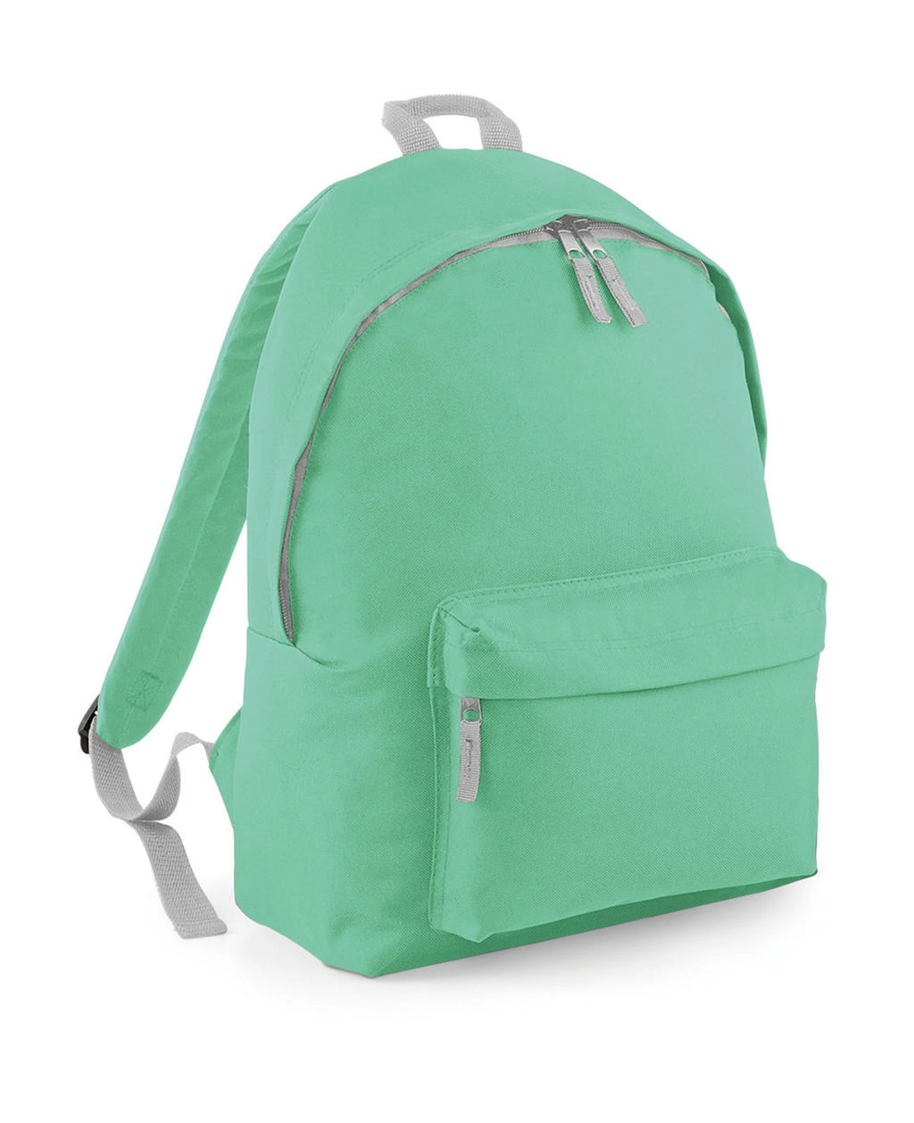 Original Fashion Backpack zum Besticken und Bedrucken in der Farbe Mint Green/Light Grey mit Ihren Logo, Schriftzug oder Motiv.