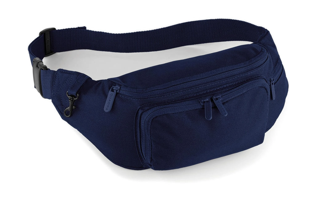 Deluxe Belt Bag zum Besticken und Bedrucken in der Farbe Navy mit Ihren Logo, Schriftzug oder Motiv.