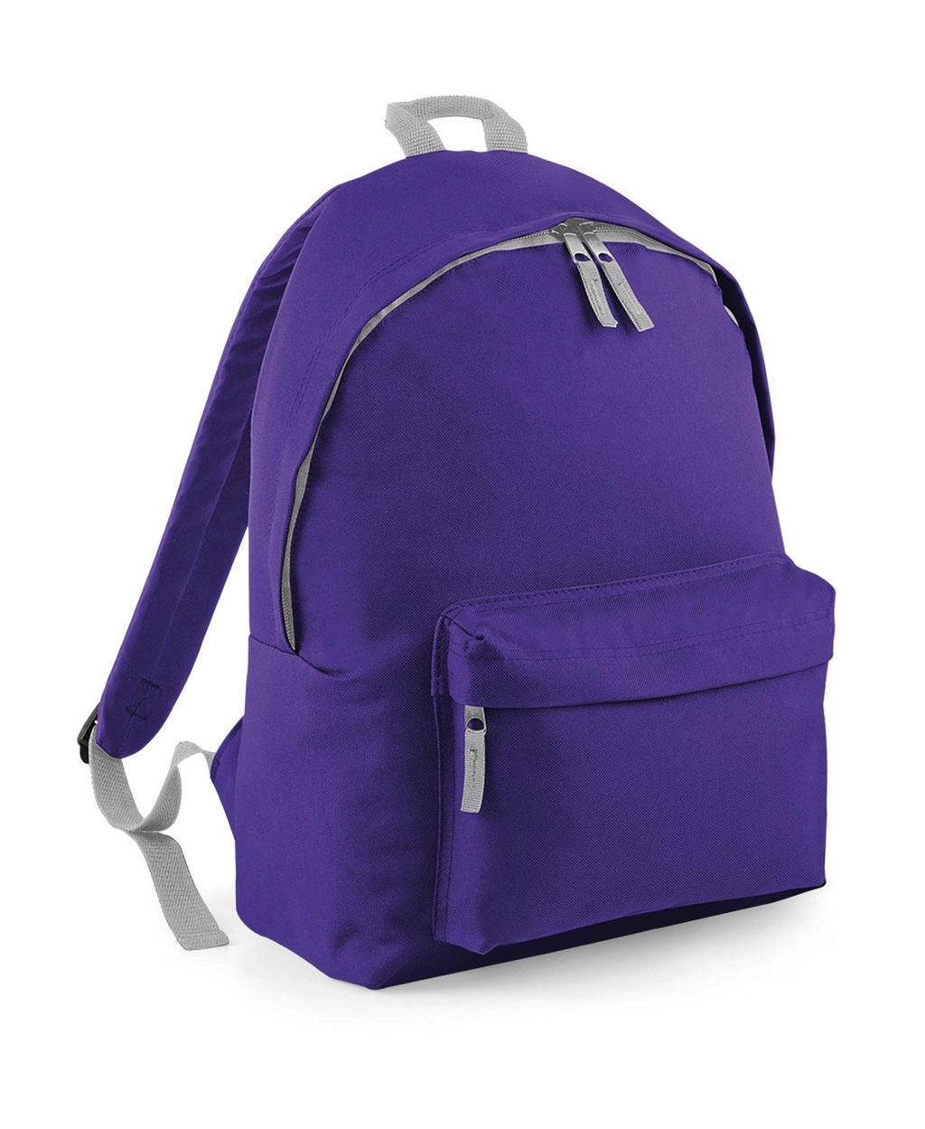 Junior Fashion Backpack zum Besticken und Bedrucken in der Farbe Purple/Light Grey mit Ihren Logo, Schriftzug oder Motiv.