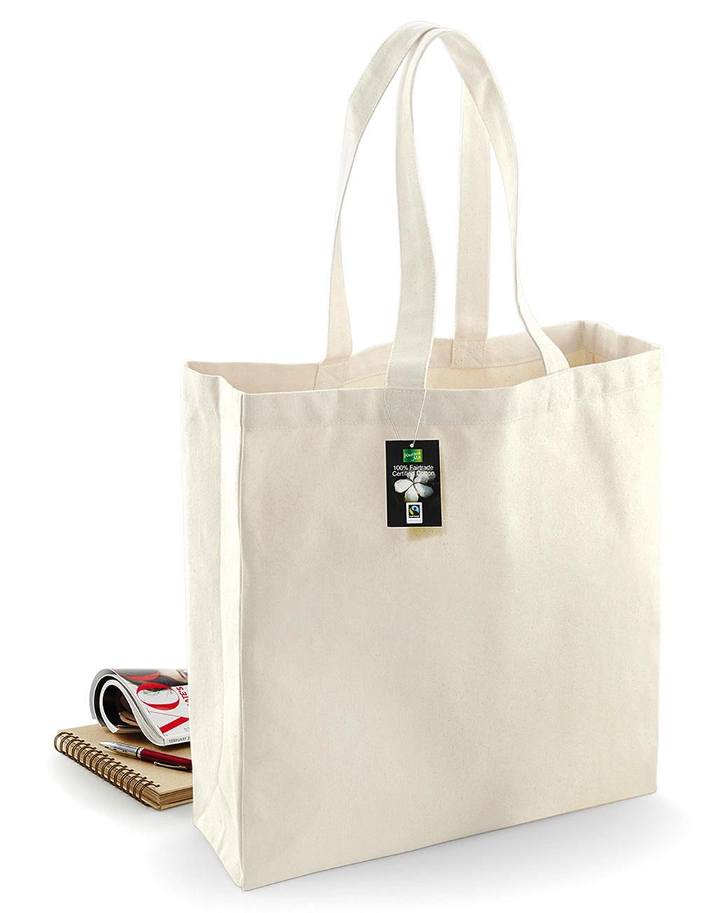 Fairtrade Cotton Classic Shopper zum Besticken und Bedrucken mit Ihren Logo, Schriftzug oder Motiv.