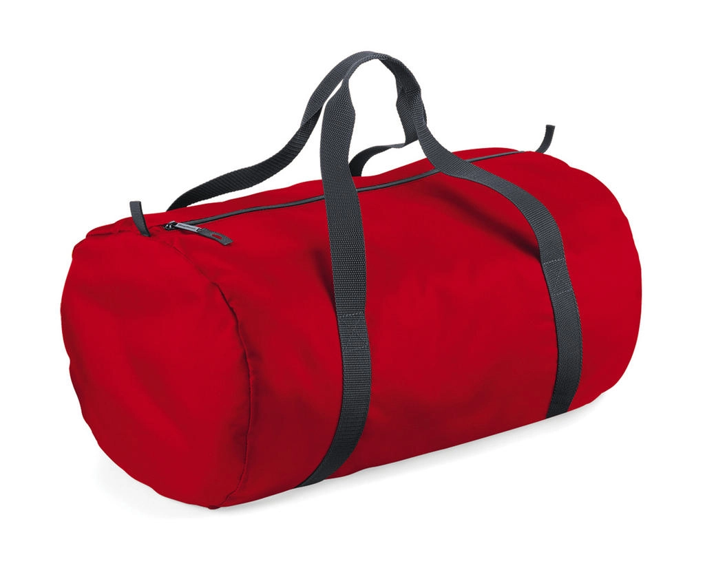 Packaway Barrel Bag zum Besticken und Bedrucken in der Farbe Classic Red mit Ihren Logo, Schriftzug oder Motiv.