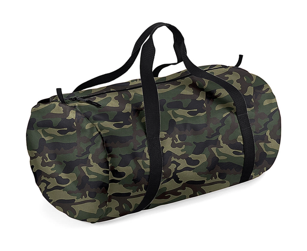 Packaway Barrel Bag zum Besticken und Bedrucken in der Farbe Jungle Camo/Black mit Ihren Logo, Schriftzug oder Motiv.