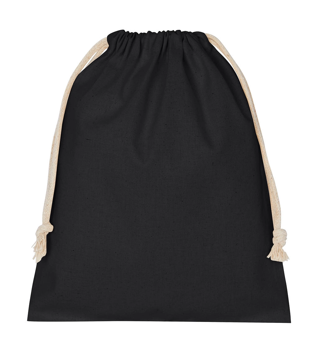 Cotton Stuff Bag zum Besticken und Bedrucken in der Farbe Black mit Ihren Logo, Schriftzug oder Motiv.