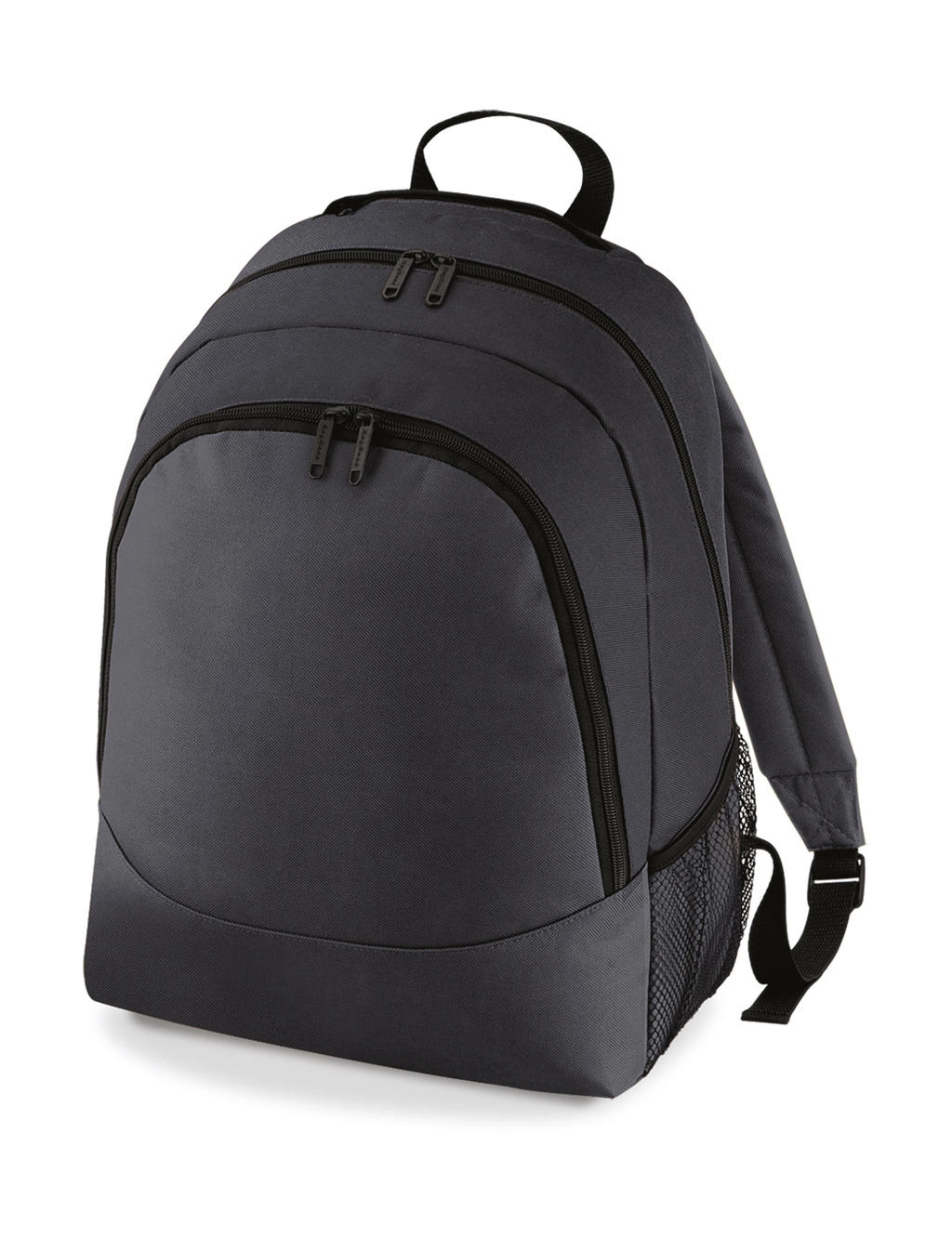 Universal Backpack zum Besticken und Bedrucken in der Farbe Graphite mit Ihren Logo, Schriftzug oder Motiv.