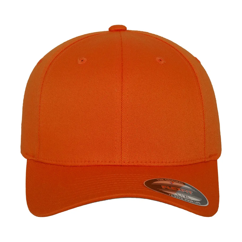Flexfit Wooly Combed Cap Kids zum Besticken und Bedrucken in der Farbe Orange mit Ihren Logo, Schriftzug oder Motiv.