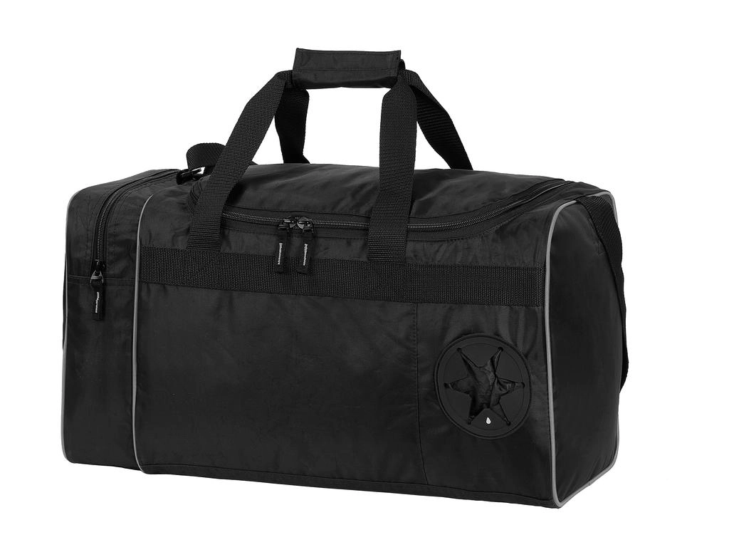 Cannes Sports/Overnight Bag zum Besticken und Bedrucken in der Farbe Black/Light Grey mit Ihren Logo, Schriftzug oder Motiv.