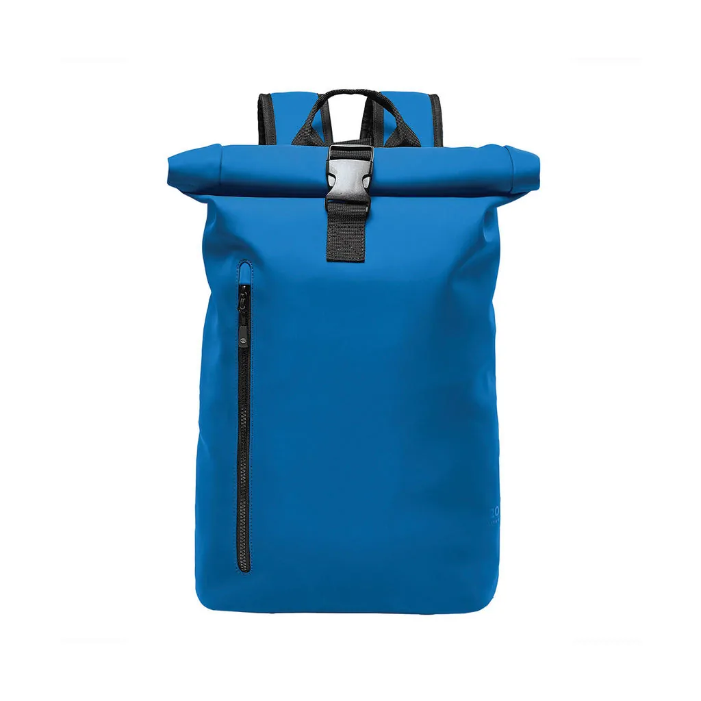 Sargasso Backpack zum Besticken und Bedrucken in der Farbe Azure Blue mit Ihren Logo, Schriftzug oder Motiv.