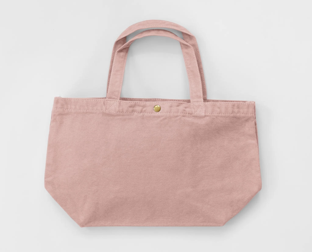 Small Canvas Shopper zum Besticken und Bedrucken in der Farbe Primrose Pink mit Ihren Logo, Schriftzug oder Motiv.