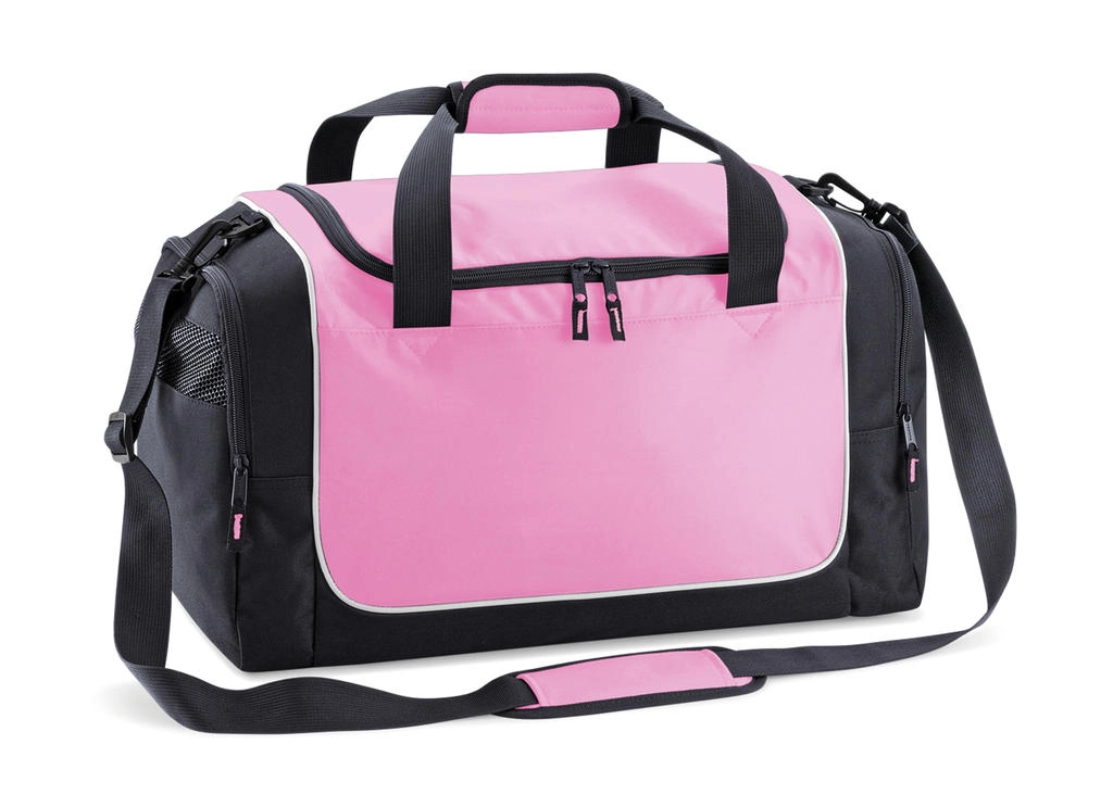 Locker Bag zum Besticken und Bedrucken in der Farbe Pink/Graphite Grey/White mit Ihren Logo, Schriftzug oder Motiv.
