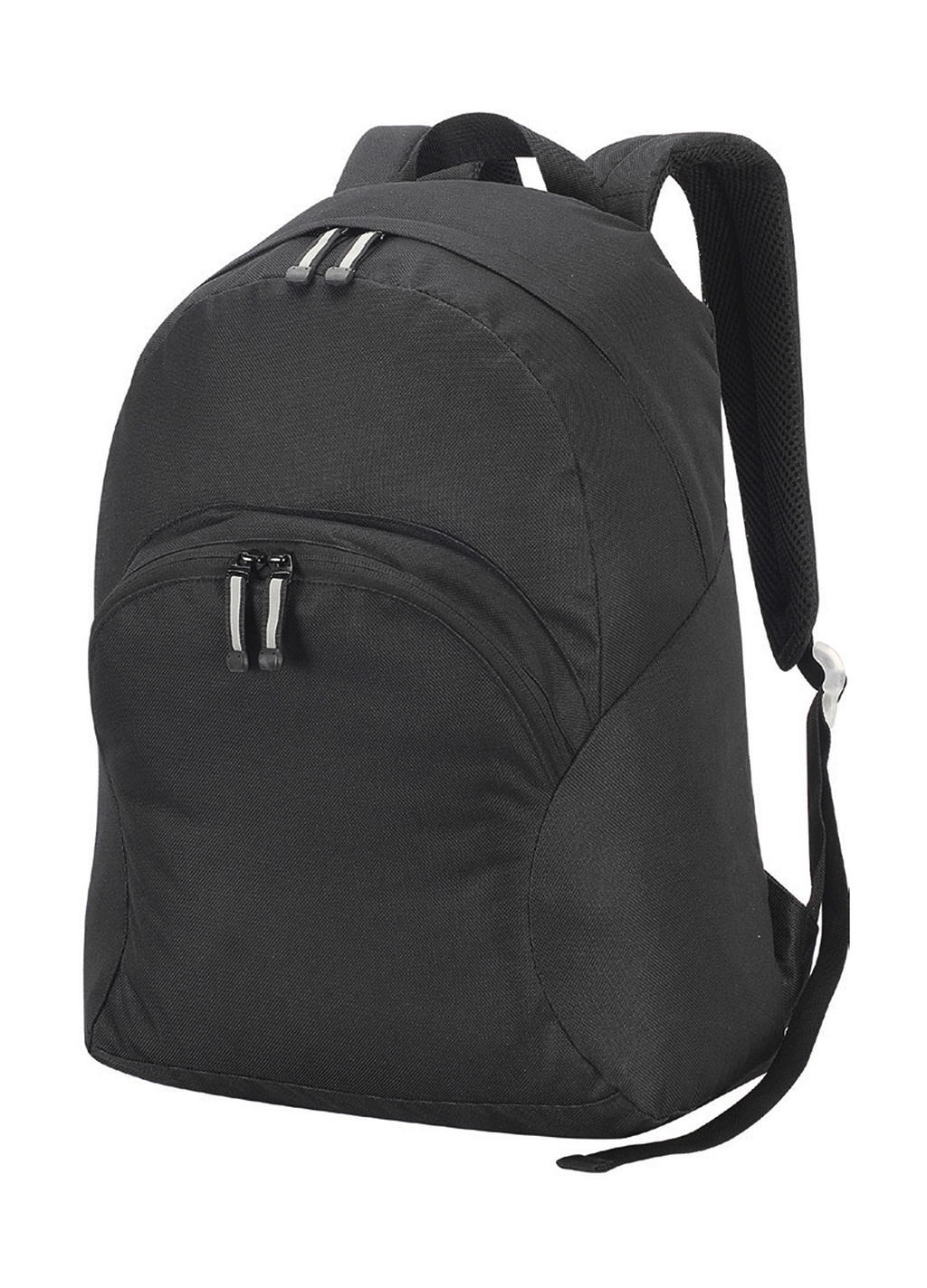 Milan Backpack zum Besticken und Bedrucken in der Farbe Black mit Ihren Logo, Schriftzug oder Motiv.