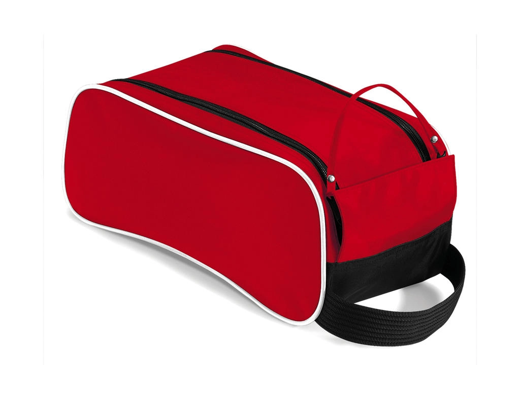 Shoe Bag zum Besticken und Bedrucken in der Farbe Classic Red/Black/White mit Ihren Logo, Schriftzug oder Motiv.