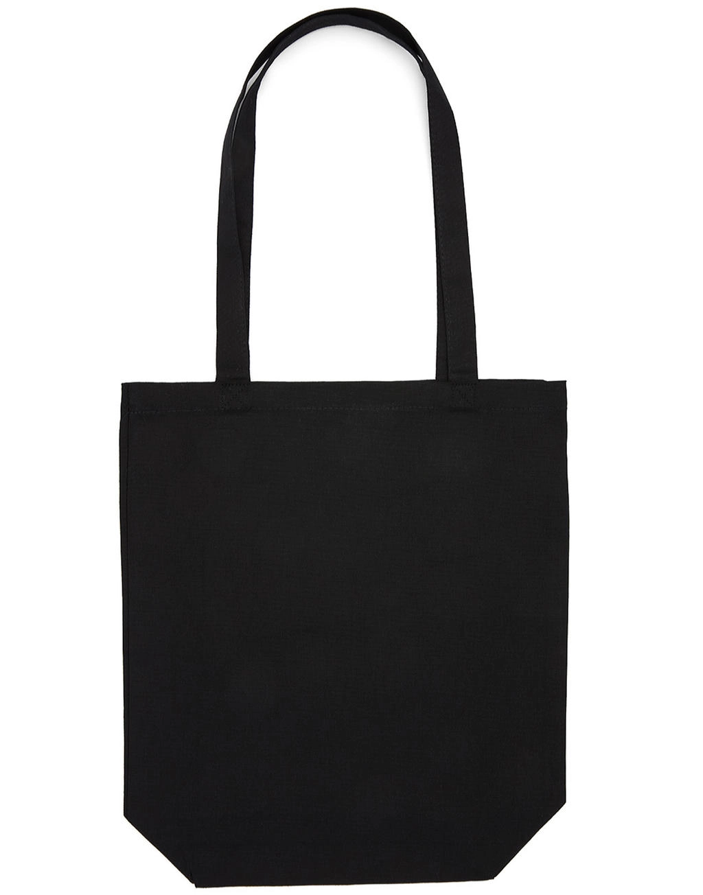 Canvas Cotton Bag LH with Gusset zum Besticken und Bedrucken in der Farbe Black mit Ihren Logo, Schriftzug oder Motiv.