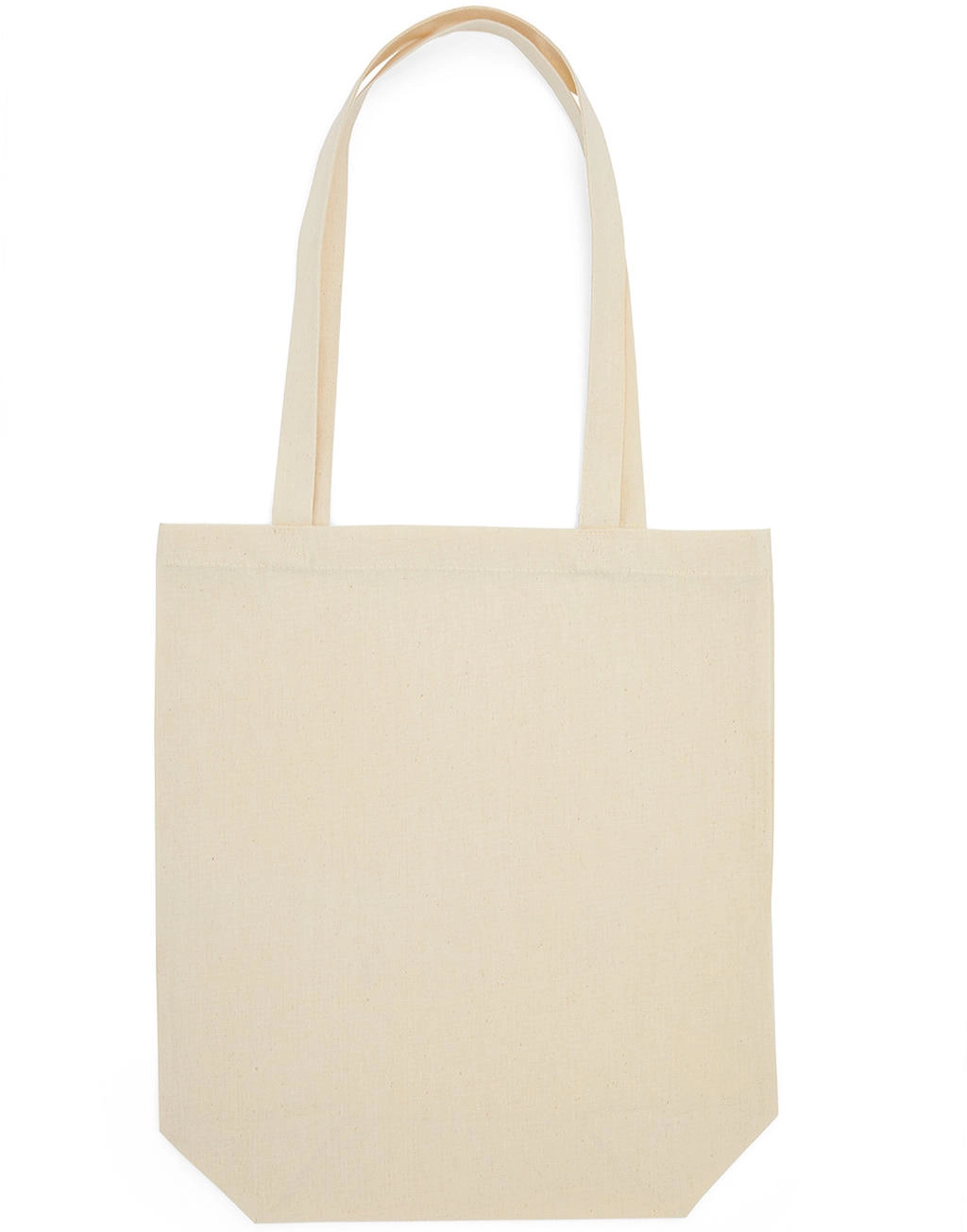 Canvas Cotton Bag LH with Gusset zum Besticken und Bedrucken in der Farbe Natural mit Ihren Logo, Schriftzug oder Motiv.