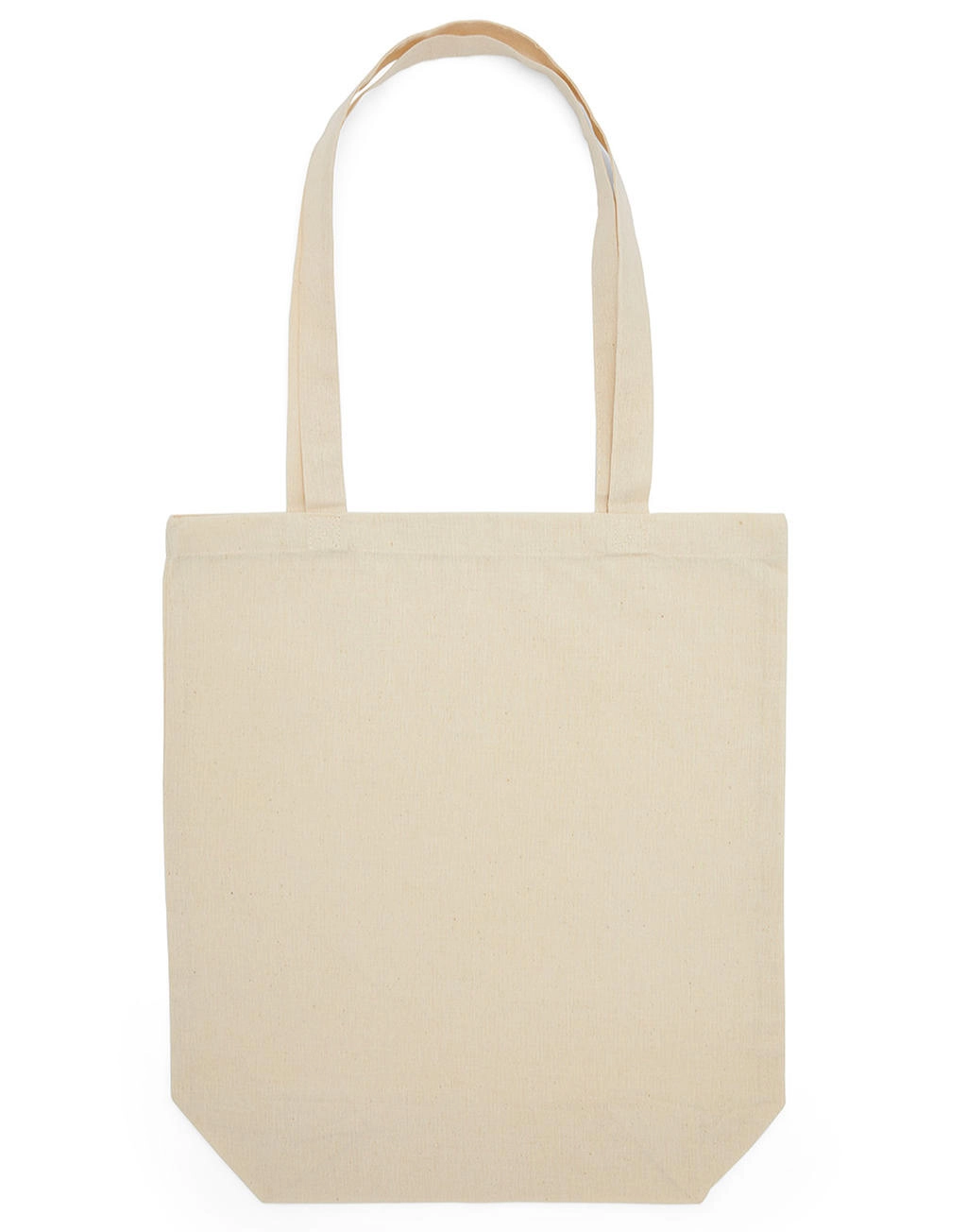 Cotton Bag LH with Gusset zum Besticken und Bedrucken in der Farbe Natural mit Ihren Logo, Schriftzug oder Motiv.