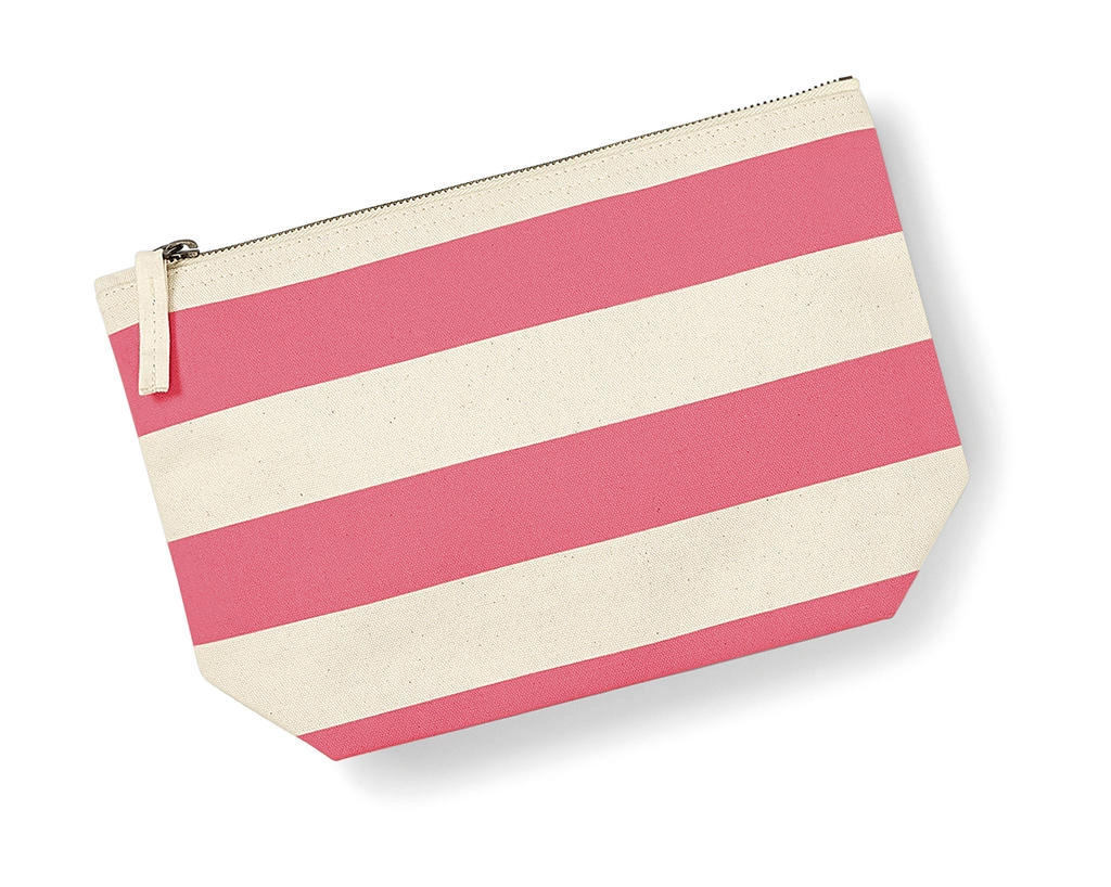 Nautical Accessory Bag zum Besticken und Bedrucken in der Farbe Natural/Pink mit Ihren Logo, Schriftzug oder Motiv.