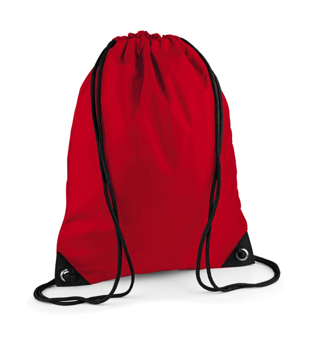 Premium Gymsac zum Besticken und Bedrucken in der Farbe Classic Red mit Ihren Logo, Schriftzug oder Motiv.