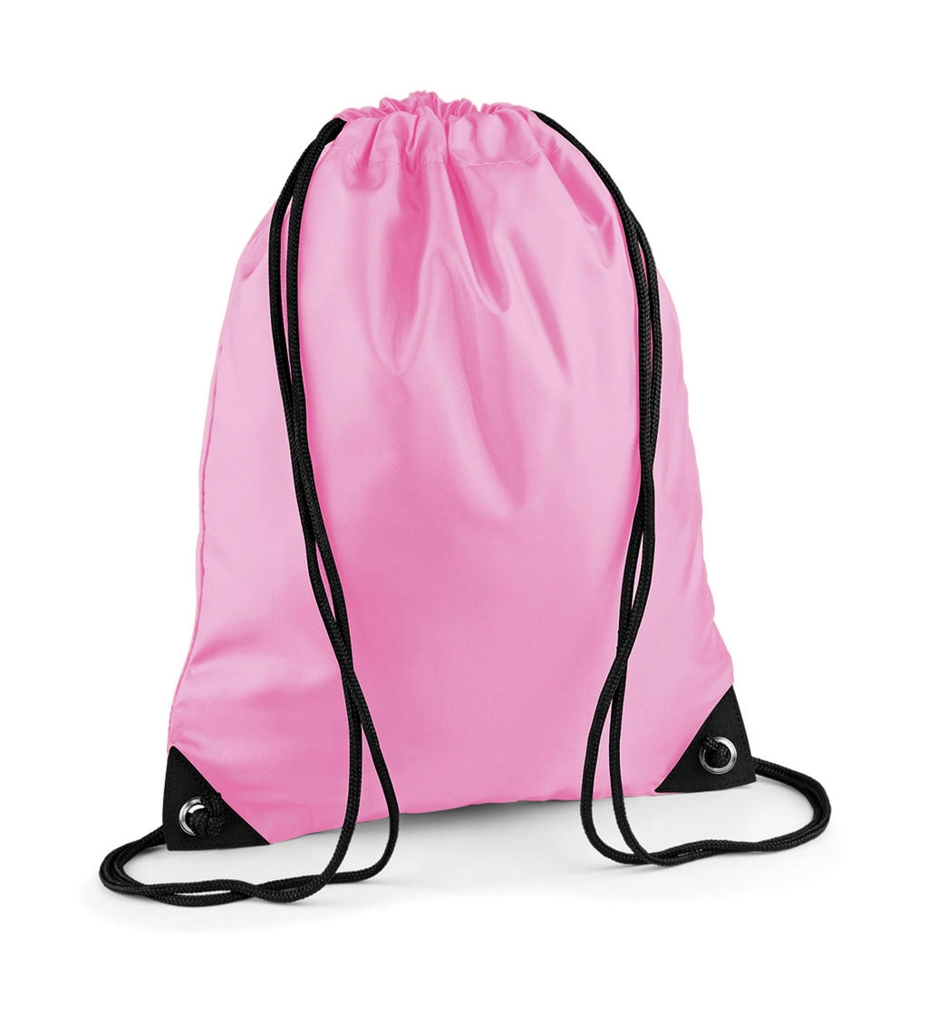 Premium Gymsac zum Besticken und Bedrucken in der Farbe Classic Pink mit Ihren Logo, Schriftzug oder Motiv.